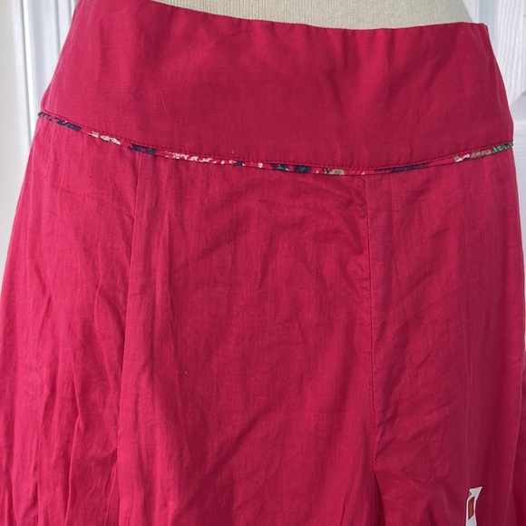 W PINK cotton full maxi skirt lined NWT - Picture 5 of 9